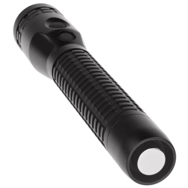 Metal Dual-Light Rechargeable Flashlight w/Magnet - Black NSR-9940XL - Image 2