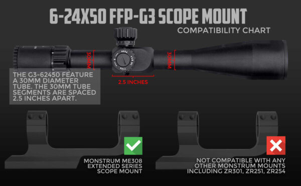 G3 6-24x50 FFP Rifle Scope - Image 3