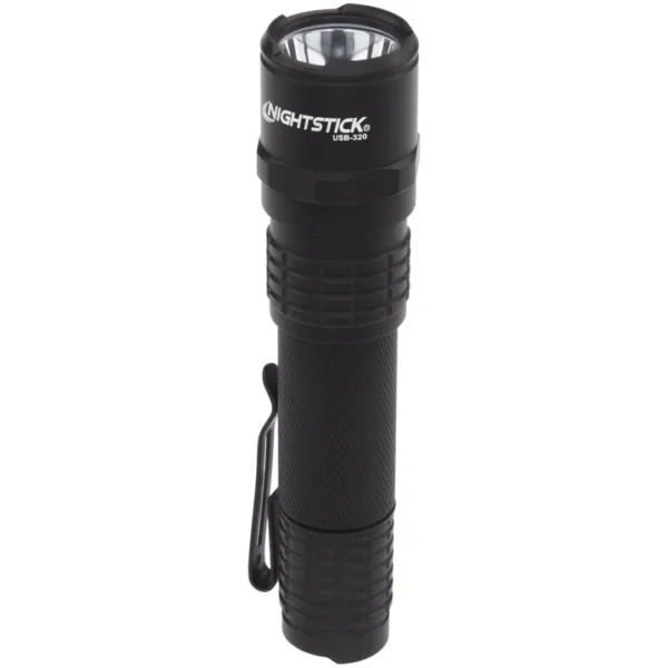 USB Rechargeable EDC Flashlight - Black USB-320